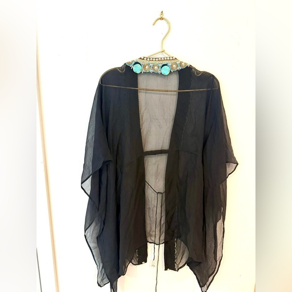 Beloved Star Swim Cover Up Beaded black  Small - Picture 5 of 7